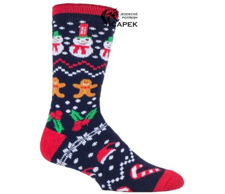 Foto - Pánské zimní ponožky HeatHolders -LITE: SANTA-